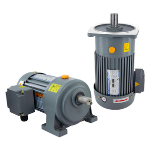 Three-Phase 115/120V Horizontal Variable Frequency Speed Helical Four-Stage Gear Reduction 400W AC Motor with IE2 Efficiency