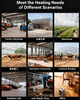 Multi-Power Industrial Electric Heater Constant Temp Heating for Warehouse/Workshop (Portable & Fast-Warming)